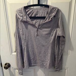 Layer 8 Heathered Lavender Top L/S Shirt Size L SMOKE FREE Home